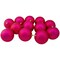Northlight 12ct Magenta Pink Shatterproof Matte Christmas Ball Ornaments 4" (100mm)